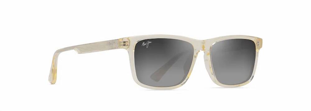 NEW MAUI JIM unisex - okina sunglasses in shiny transparent light yellow/ neutra